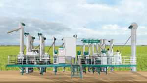 Fully automatic rice milling production line